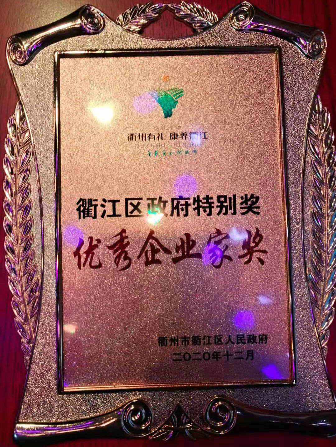 20年優(yōu)秀企業(yè)家獎(jiǎng)